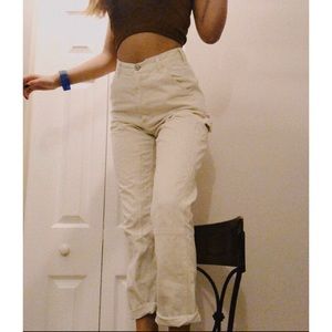 White Cargo Pants From Pacsun Off White 